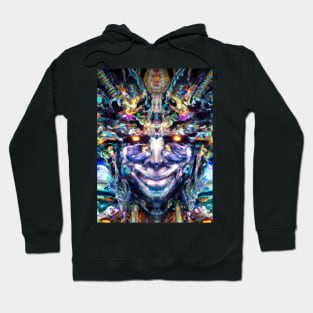 Techno-Shaman (19) - Trippy Psychedelic Art Hoodie